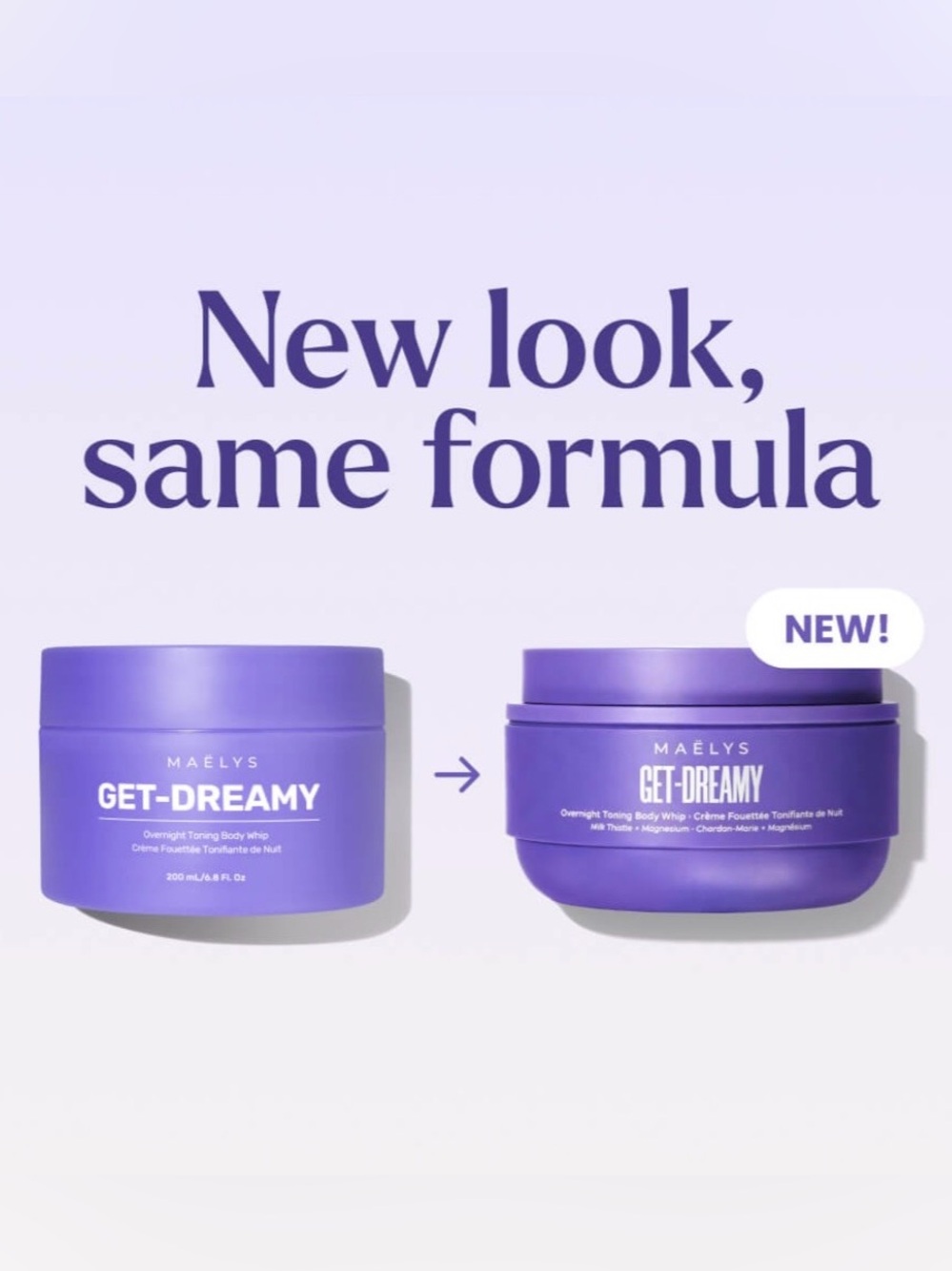 Maelys GET-DREAMY Overnight Toning Body Whip 6.8 Fl Oz - BRAND NEW SEALED IN BOX - Picture 6 of 9